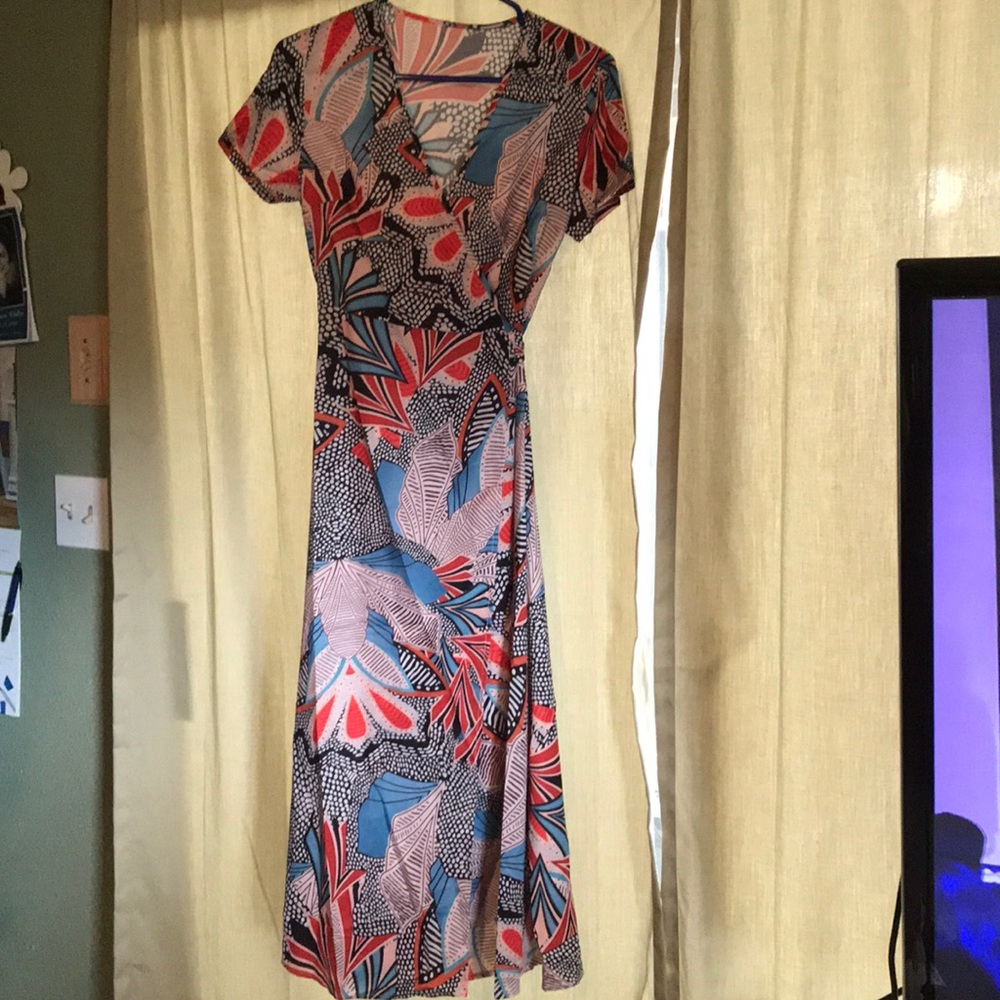 Printed Wrapped Dress